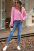 'Jolene' Striped Drop Shoulder T-Shirt - Celes Fashion